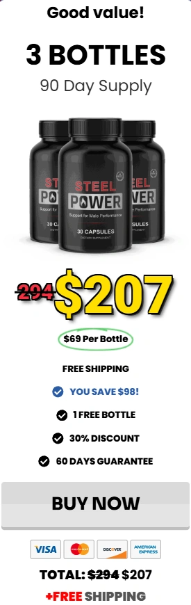 Steel Power  - 3 Bottle